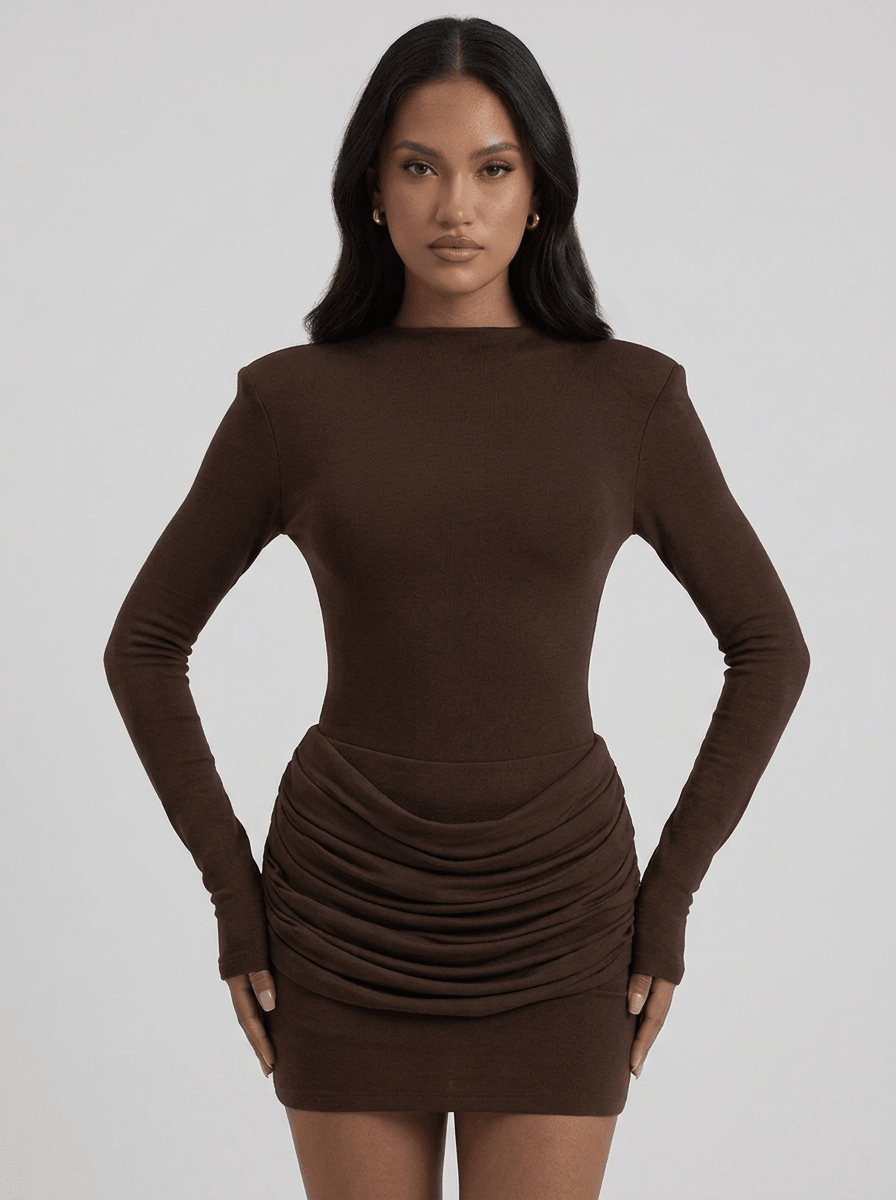 Annabella | Iconic Ruched Bodycon Mini Dress - HoneyvineDress