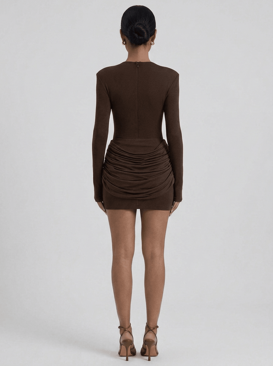 Annabella | Iconic Ruched Bodycon Mini Dress - HoneyvineDress