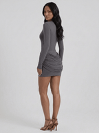Annabella | Iconic Ruched Bodycon Mini Dress - HoneyvineDress
