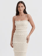 Chloe | High - end Cotton Maxi Cami Dress - HoneyvineDress