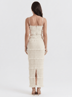 Chloe | High - end Cotton Maxi Cami Dress - HoneyvineDress