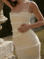 Chloe | High - end Cotton Maxi Cami Dress - HoneyvineDress