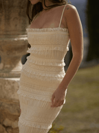 Chloe | High - end Cotton Maxi Cami Dress - HoneyvineDress