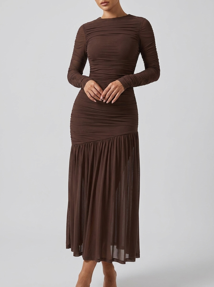 Emily | Elegant Long Sleeve Maxi Bodycon Dress