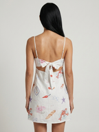 Kelly | Unique Print Babydoll Mini Beach Dress