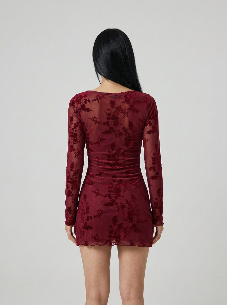 Roxanne | High-end Long Sleeve Mini Dress
