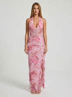 Mary | Romantic Floral Print Cotton Cami Dress