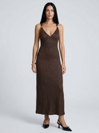Alexandra | Effortless Sleeveless Ribbed Knit Midi Dress