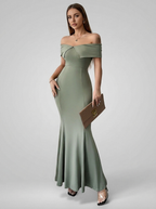 Helena | Polished Backless Maxi Dress