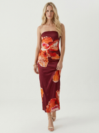 Clementine | Bold Strapless Summer Cocktail Dress