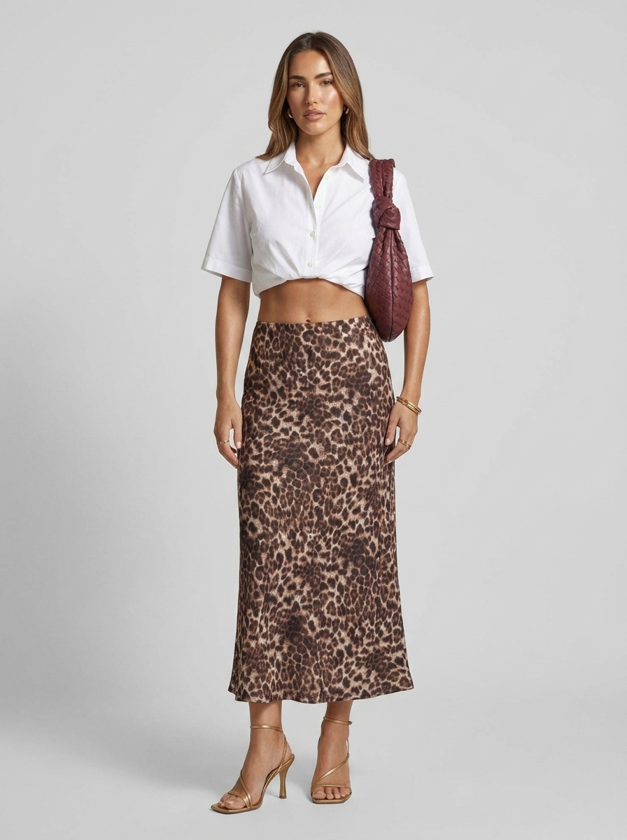 Matilda | Trendy Leopard Maxi Skirt