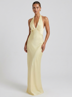 Yolanda | Silky Sleeveless Cotton Maxi Dress