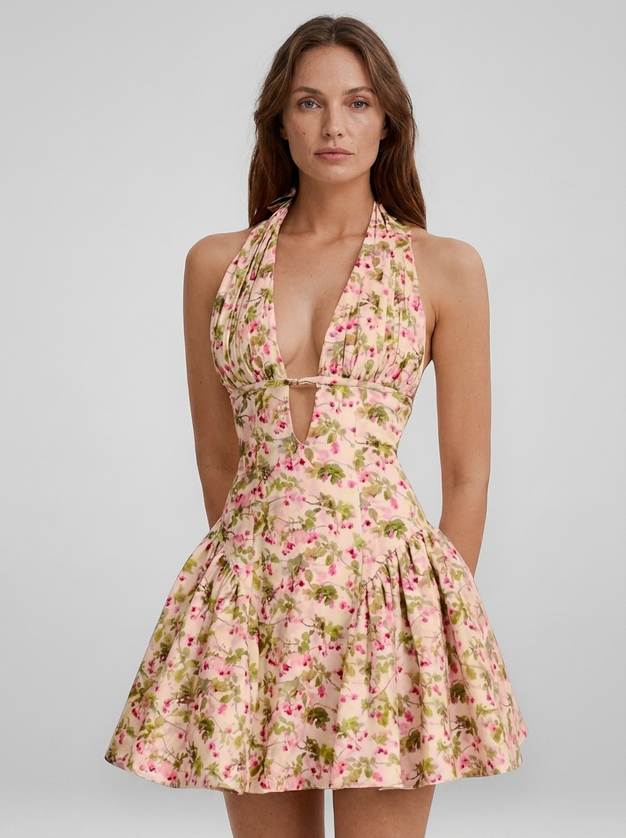Gabriella | Dreamy Floral Summer Mini Dress