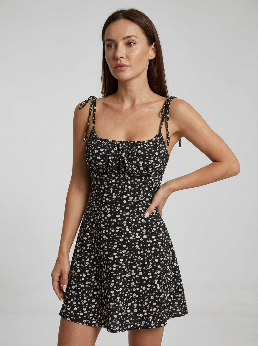 Sophia | Floral Print Casual Mini Summer Dress