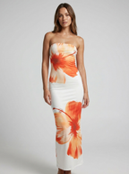 Caroline | Unique Tropical Bodycon Beach Maxi Dress