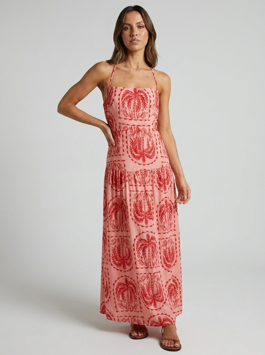 Meghan | Tropical Summer Maxi Dress
