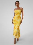 Tess | Vibrant Yellow Maxi Summer Dress