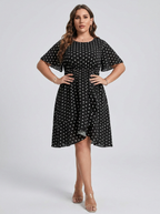 Robyn | Plus Size Polka Dot Flowy Dress