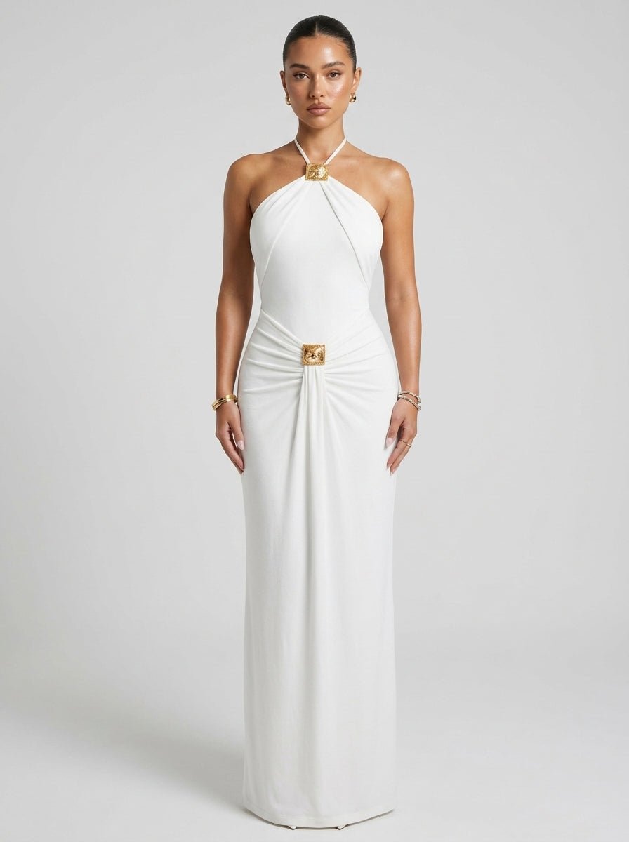 Celeste | Elegant Backless Evening Maxi Dress