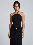 Celeste | Elegant Backless Evening Maxi Dress - HoneyvineDress