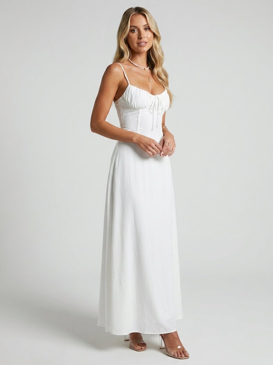 Natalia | Elegant Spaghetti Strap Summer Maxi Dress