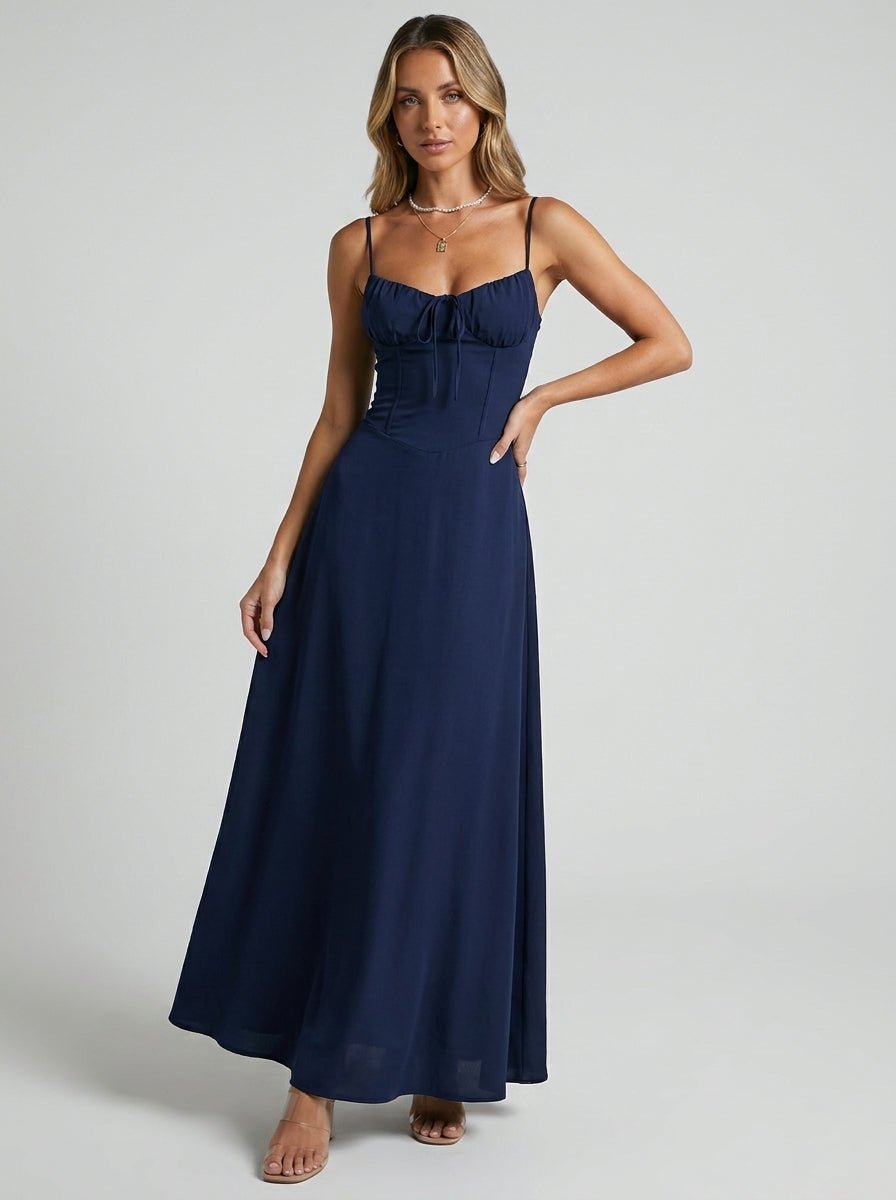 Natalia | Elegant Spaghetti Strap Summer Maxi Dress