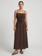 Lana | Chic Boho Flowy A-Line Summer Dress - HoneyvineDress