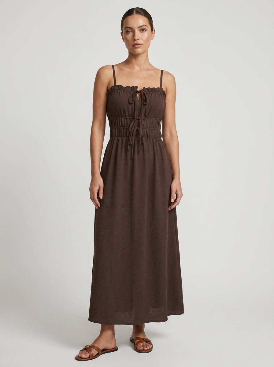 Lana | Chic Boho Flowy A-Line Summer Dress - HoneyvineDress