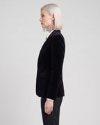 Deborah Classic One Button Blazer - Black - side