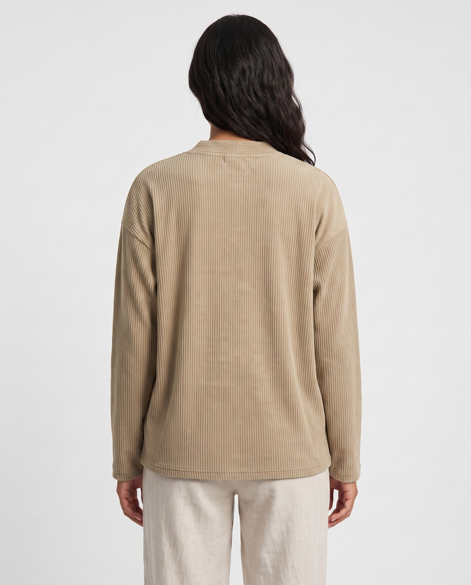 Denise corduroy cardigan back