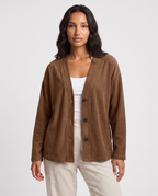 Denise corduroy cardigan - Brown