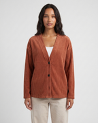 Denise corduroy cardigan - Terracotta