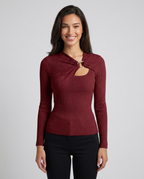 Angelina front Burgundy