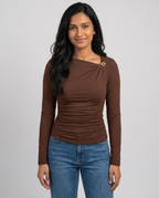Sweet Metal T-Shirt for Everyday - Brown front