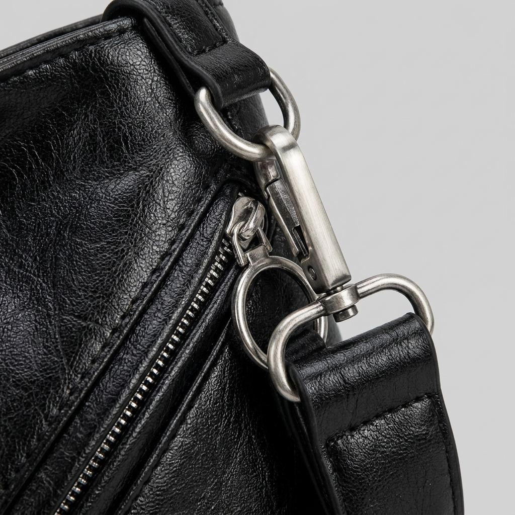 Bonnie Bold PU Leather Shoulder Bag - hardware - light grey studio
