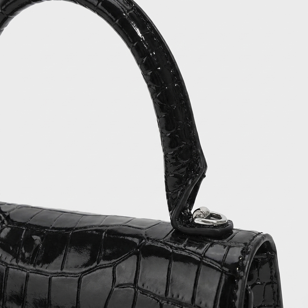 Black croc_top_handle1 - handle
