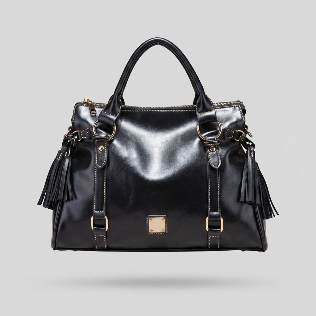 Black tassels - front