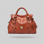 Brown tassels - front