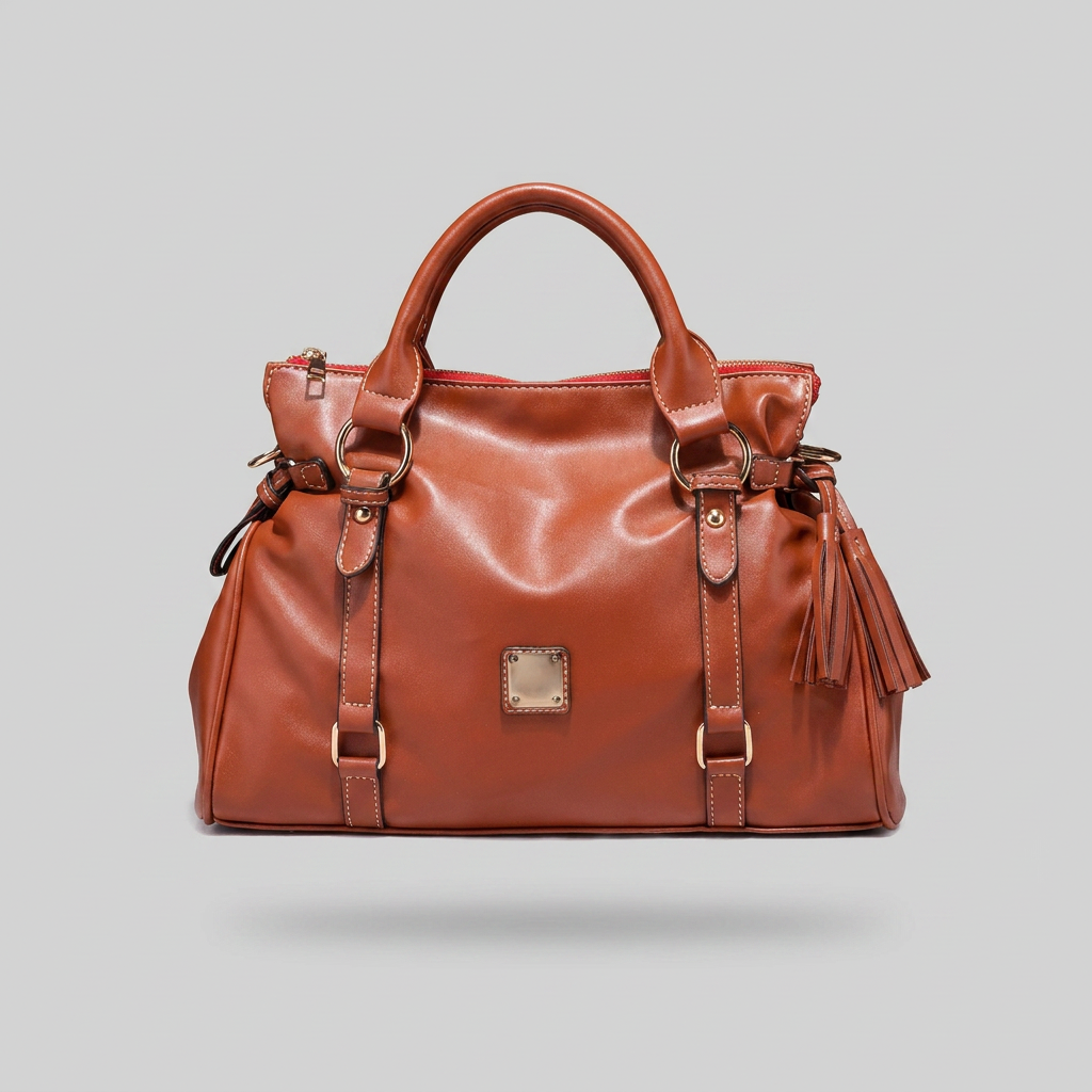 Brown tassels - front