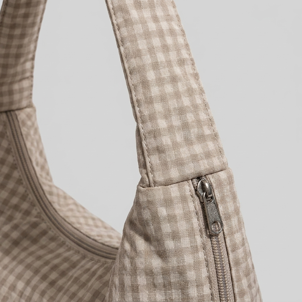 Khaki plaid - handle