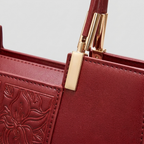 Red embossed_top_handle - hardware