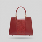 Red embossed_top_handle - front