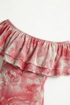Irene | Cozy Off Shoulder Ruffle Midi Dress