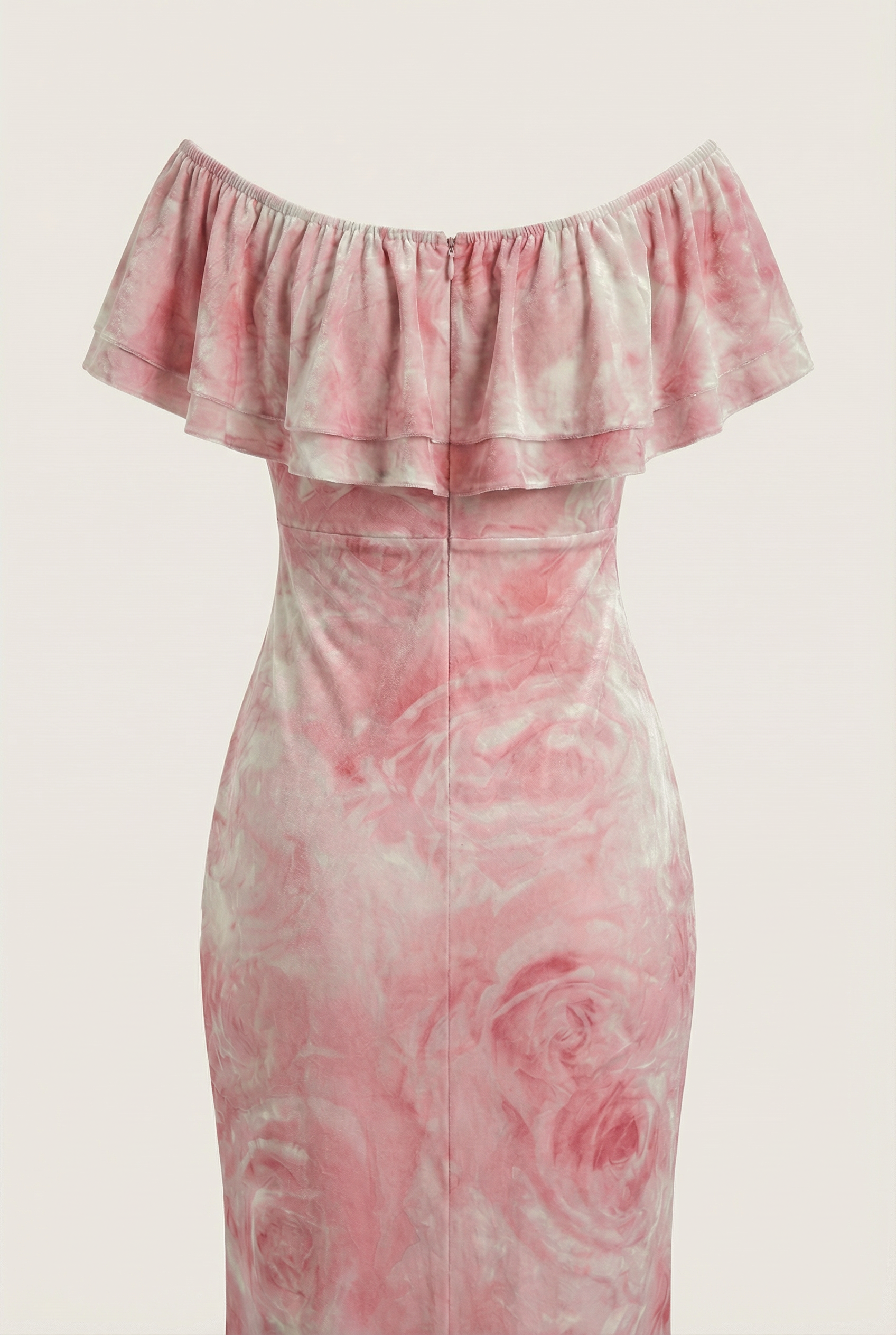 Irene | Cozy Off Shoulder Ruffle Midi Dress