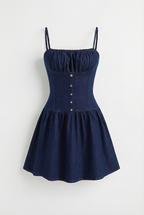 Celeste | Timeless Denim Mini Summer Dress