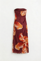 Clementine | Bold Strapless Summer Cocktail Dress
